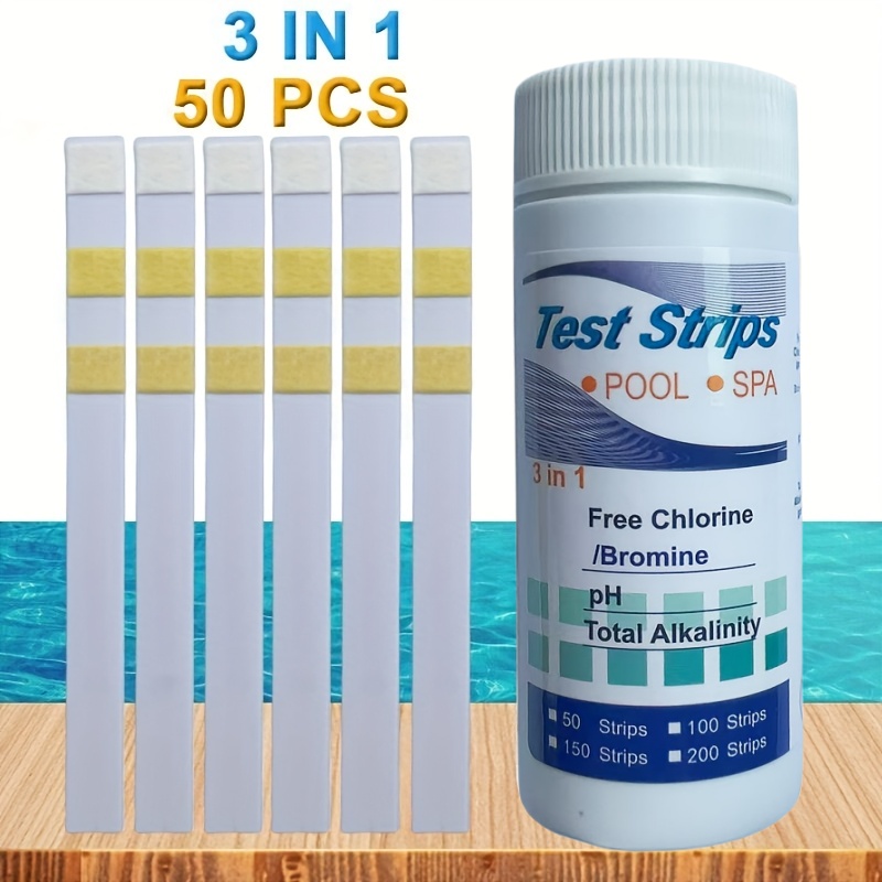Water Testing Kit - แถบทดสอบค่าคลอรีนและค่า pH สำหรับสปา สระว่ายน้ำ ตู้ปลา กระดาษทดสอบคุณภาพน้ำ