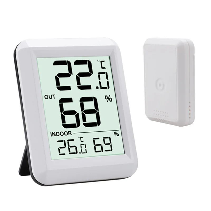 Weather Station Indoor - A49T เครื่องวัดอุณหภูมิแบบไร้สาย เครื่องวัดความชื้น ห้องเด็ก จอ LCD