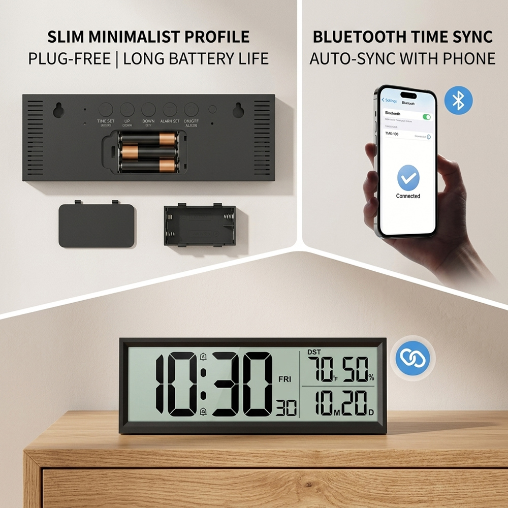 นาฬิกาปลุกดิจิตอลพร้อมอุณหภูมิ - Weather Station Indoor บทวิจารณ์และราคา
