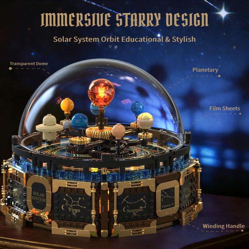 ชุดบล็อกสร้างโมเดลระบบสุริยะพร - Solar System Orrery บทวิจารณ์และราคา