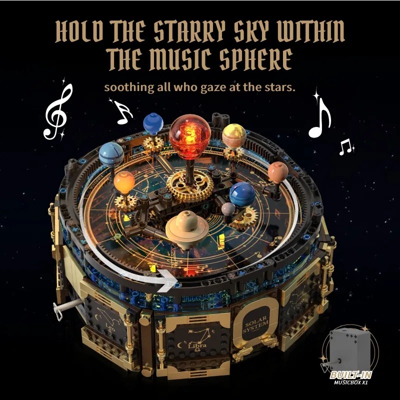 ชุดบล็อกสร้างโมเดลระบบสุริยะพร - Solar System Orrery บทวิจารณ์และราคา