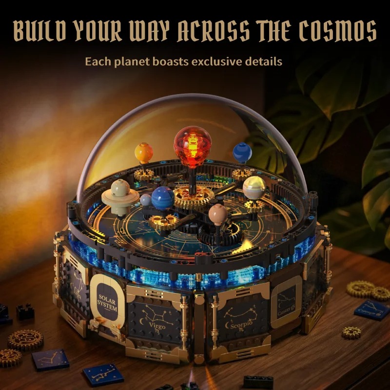 ชุดบล็อกสร้างโมเดลระบบสุริยะพร - Solar System Orrery บทวิจารณ์และราคา