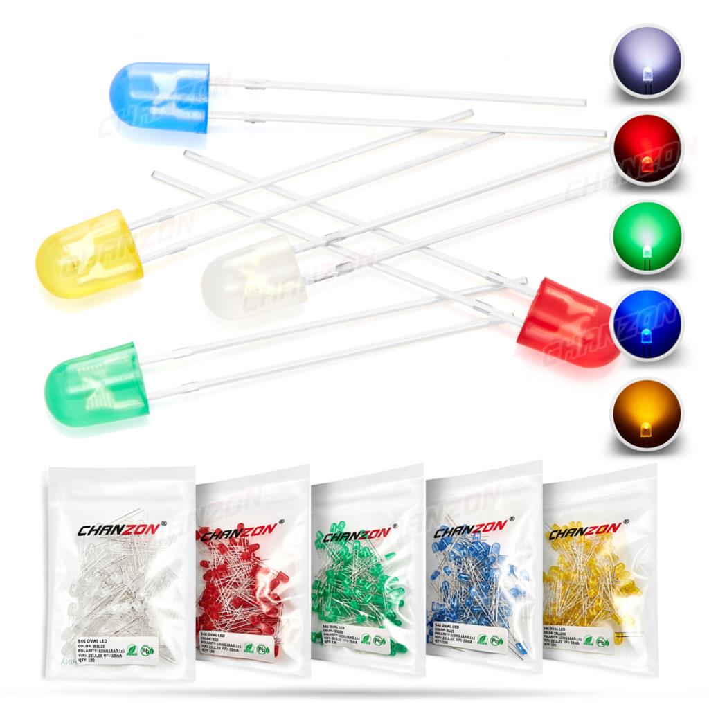 100 ชิ้น 5 มิลลิเมตรรูปไข่ LED - Hobby Is Science บทวิจารณ์และราคา