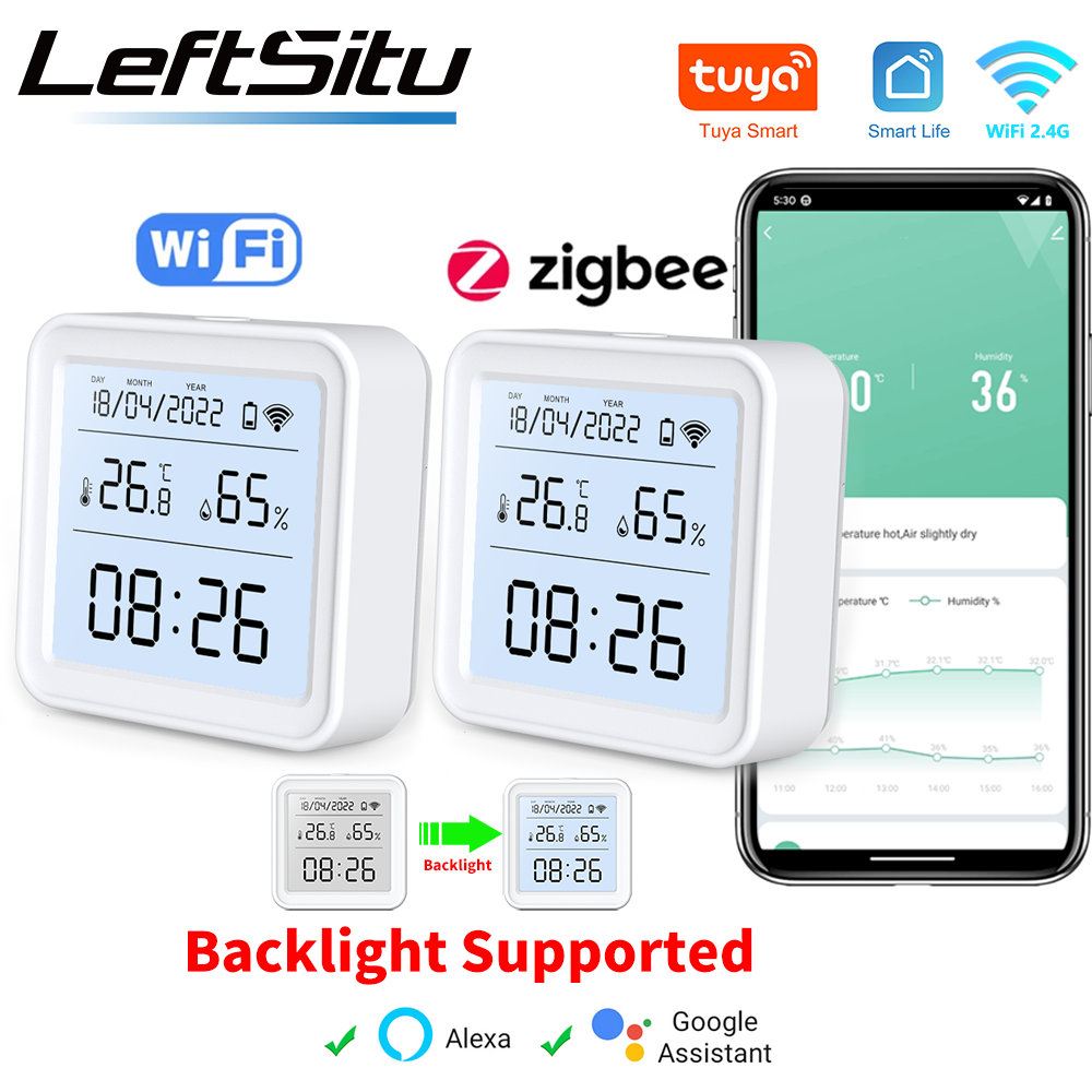 Tuya Zigbee WiFi อุณหภูมิความช - Weather Station Indoor บทวิจารณ์และราคา