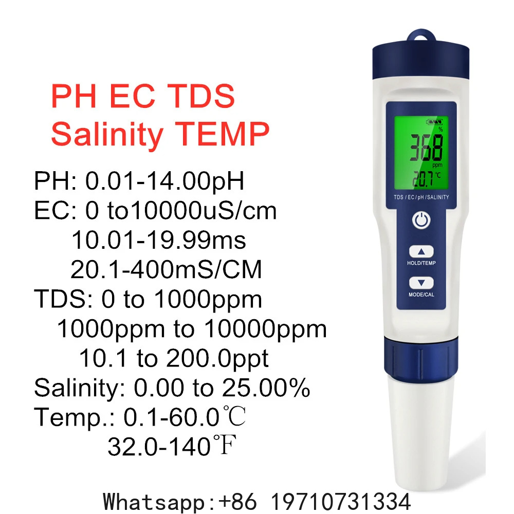 เครื่องวัดค่า PH แบบดิจิตอล 5  - Water Testing Kit บทวิจารณ์และราคา