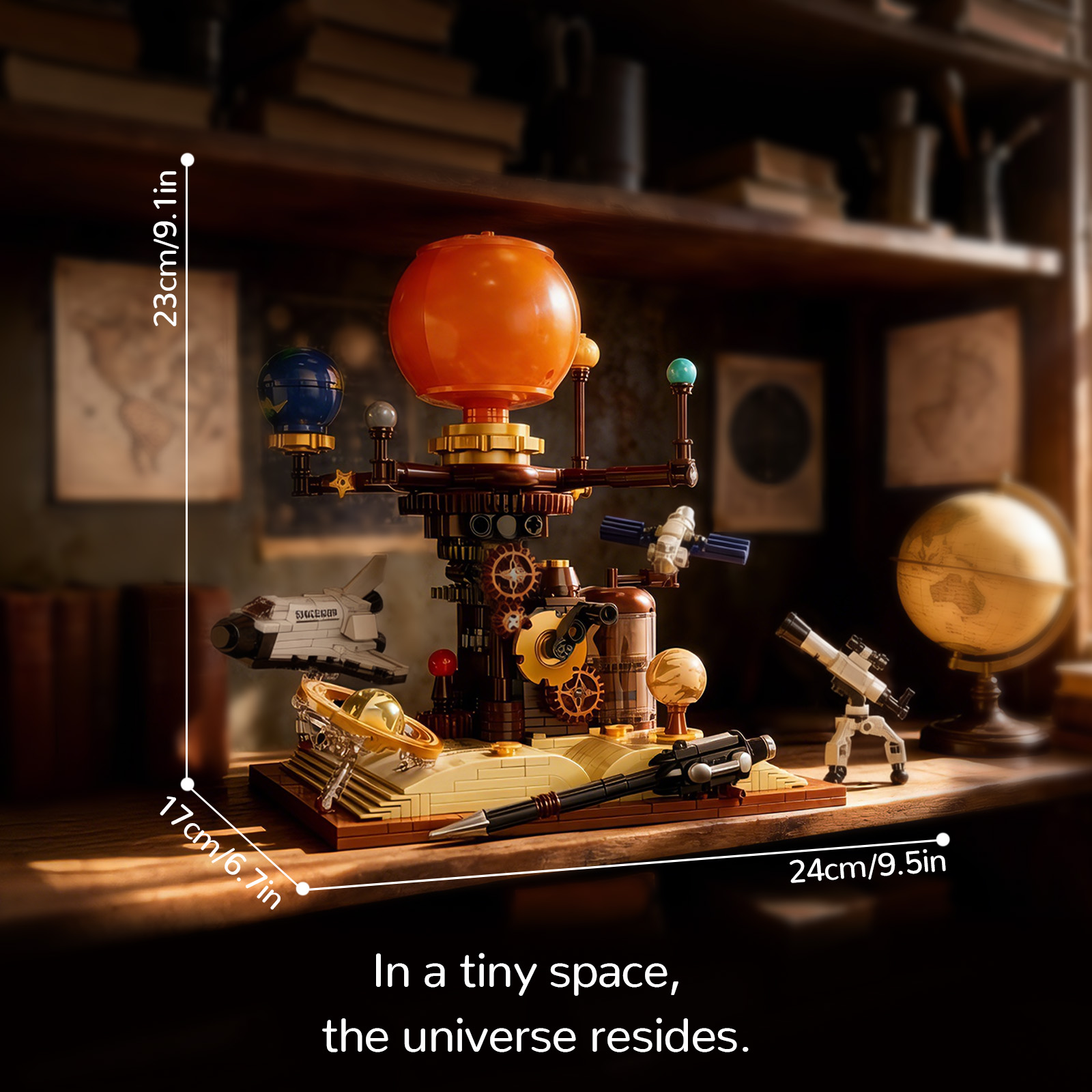 ชุดตัวต่อแบบจำลองระบบสุริยะ ยา - Solar System Orrery บทวิจารณ์และราคา