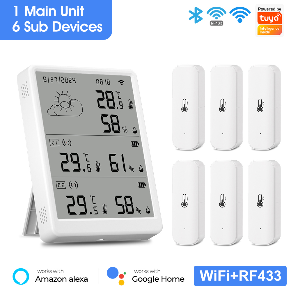 เซ็นเซอร์วัดอุณหภูมิและความชื้ - Weather Station Indoor บทวิจารณ์และราคา