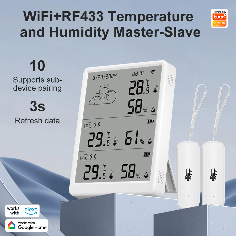 เซ็นเซอร์วัดอุณหภูมิและความชื้ - Weather Station Indoor บทวิจารณ์และราคา