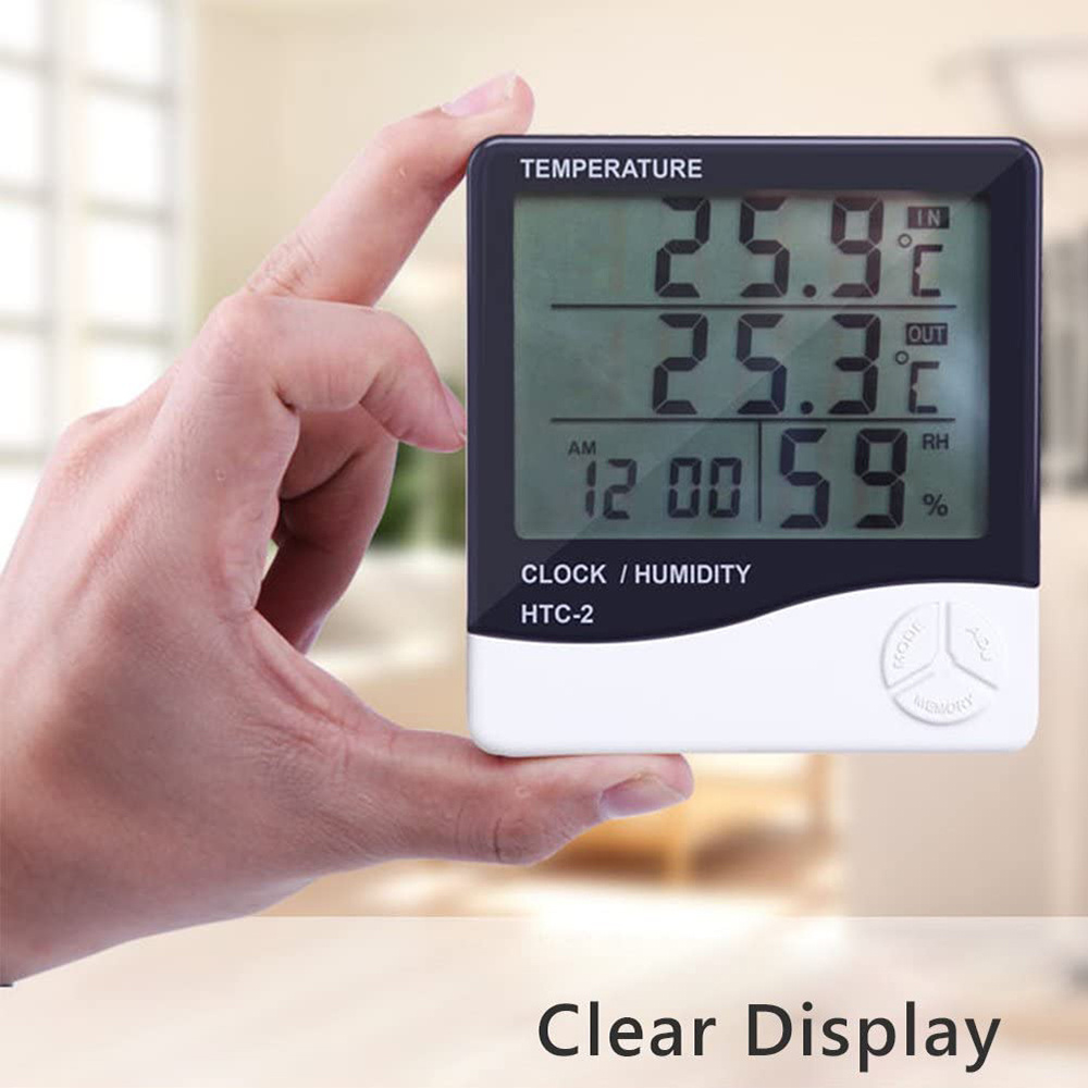 เครื่องวัดอุณหภูมิและความชื้นด - Weather Station Indoor บทวิจารณ์และราคา