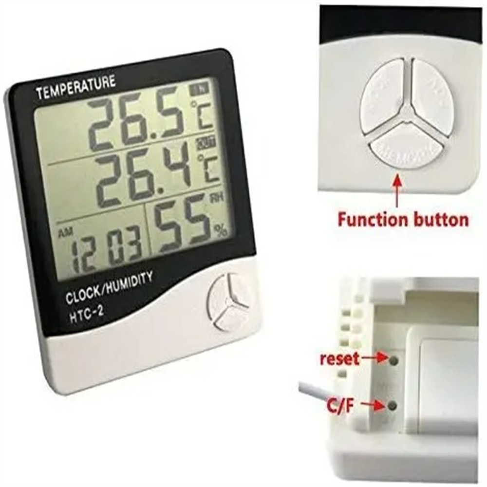 เครื่องวัดอุณหภูมิและความชื้นด - Weather Station Indoor บทวิจารณ์และราคา